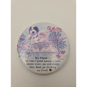 Cat And Dog Friend‎ Fridge Magnet